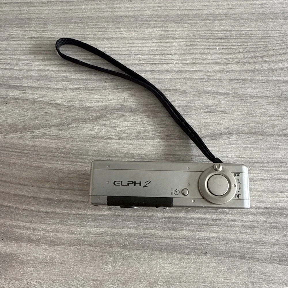 Canon ELPH 2 Point & Shoot Film Camera, Canon Zoom Lens, Silver, Tested